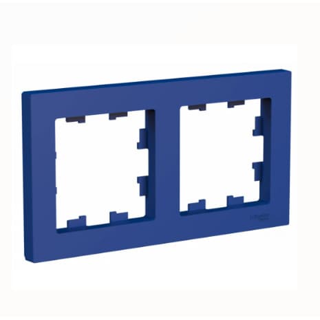 Рамка Schneider Electric AtlasDesign 2-местная аквамарин ATN001102