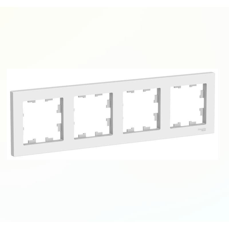 Рамка Schneider Electric AtlasDesign 4-местная лотос ATN001304