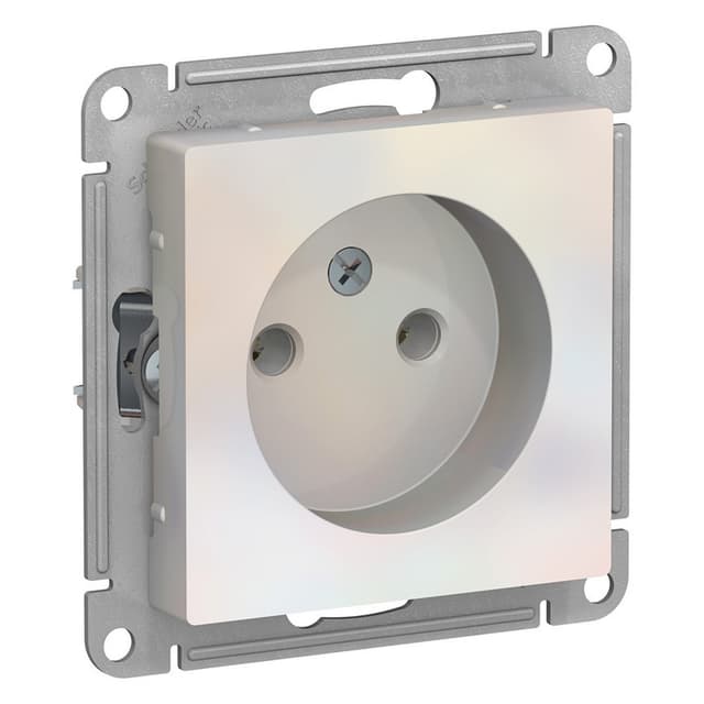 Розетка без заземления Schneider Electric AtlasDesign жемчуг ATN000441