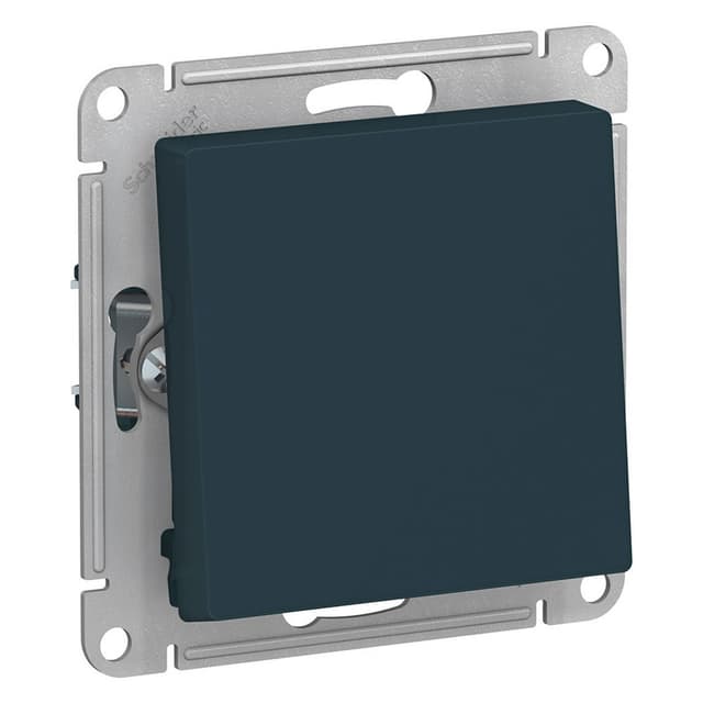 Выключатель одноклавишный проходной Schneider Electric AtlasDesign изумруд ATN000861