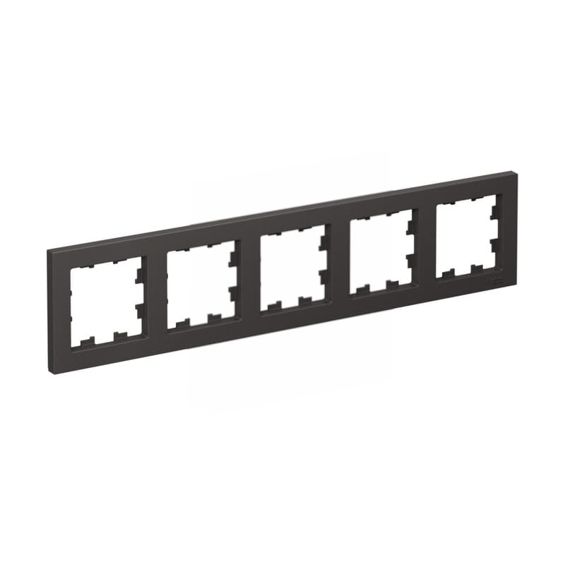 Рамка Schneider Electric AtlasDesign 5-местная базальт ATN001405