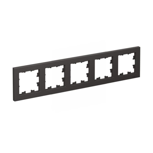 Рамка Schneider Electric AtlasDesign 5-местная базальт ATN001405