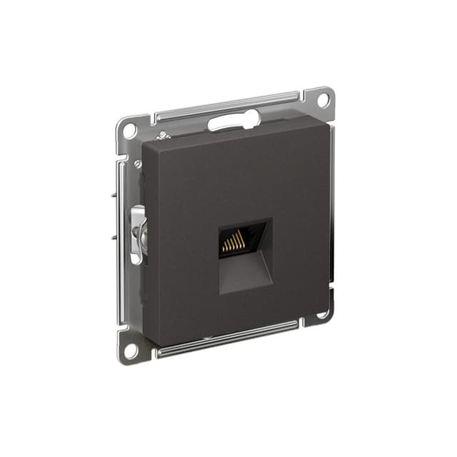 Розетка компьютерная Schneider Electric AtlasDesign категория 6A базальт ATN001486