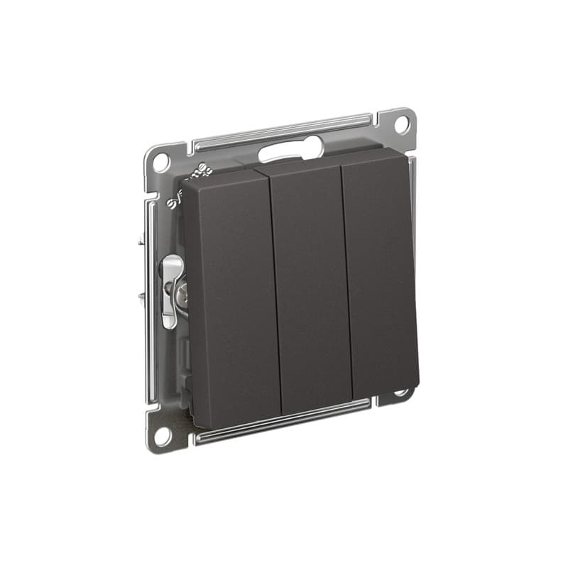 Выключатель трехклавишный Schneider Electric AtlasDesign базальт ATN001431