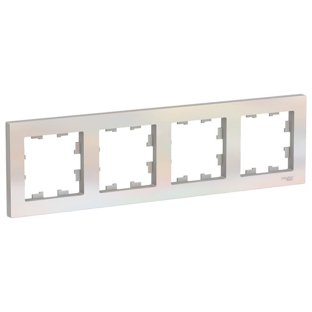 Рамка Schneider Electric AtlasDesign 4-местная жемчуг ATN000404