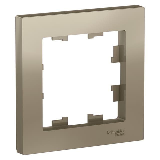 Рамка Schneider Electric AtlasDesign 1-местная шампань ATN000501