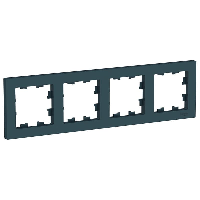 Рамка Schneider Electric AtlasDesign 4-местная изумруд ATN000804