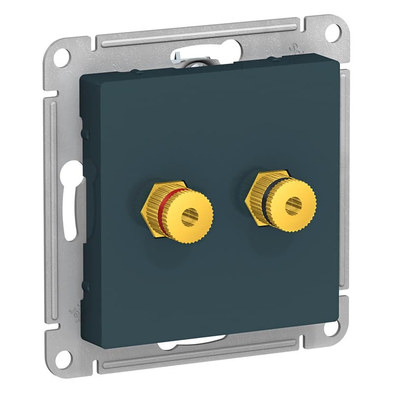 Розетка аудио Schneider Electric AtlasDesign изумруд ATN000887