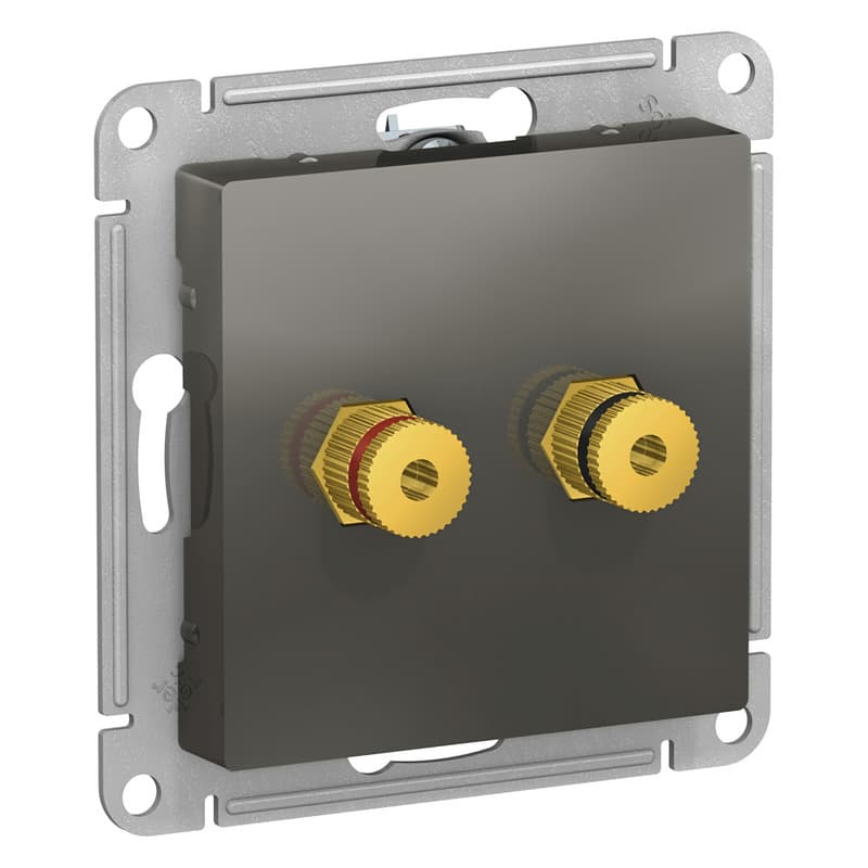 Розетка аудио Schneider Electric AtlasDesign сталь ATN000987