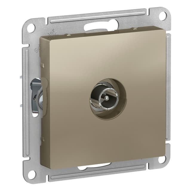 Розетка TV оконечная Schneider Electric AtlasDesign шампань ATN000591