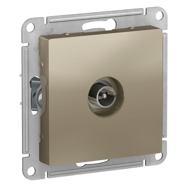 Розетка TV одиночная Schneider Electric AtlasDesign шампань ATN000593