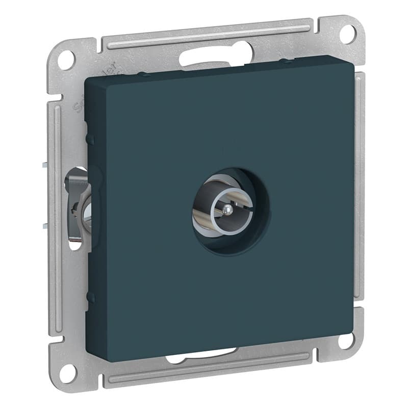 Розетка TV одиночная Schneider Electric AtlasDesign изумруд ATN000893