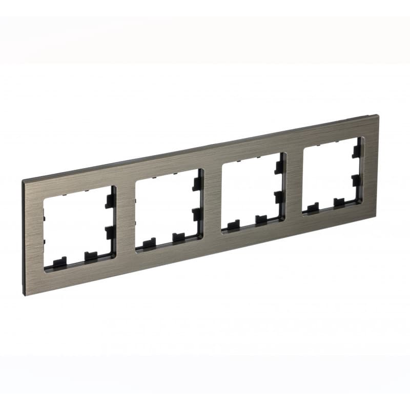 Рамка Schneider Electric AtlasDesign Nature 4-местная латунь ATN312204