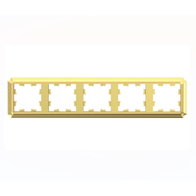 Рамка Schneider Electric AtlasDesign Antique золото 5-местная ATN101605