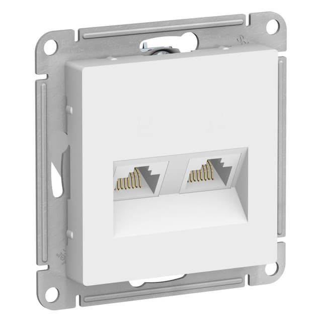 Розетка компьютерная двойная Schneider Electric AtlasDesign лотос ATN001385