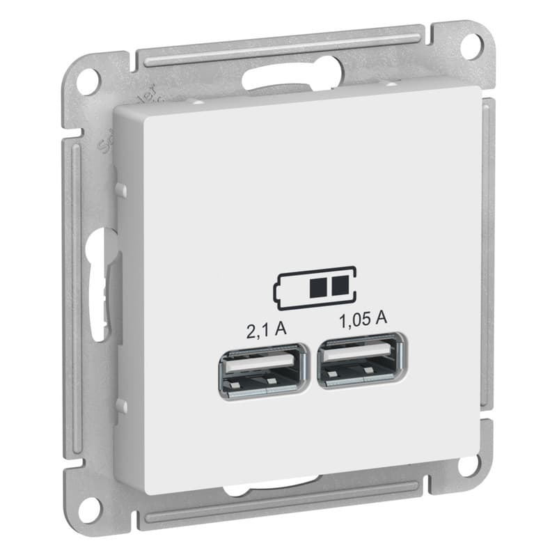 Розетка USB Type-A Schneider Electric AtlasDesign лотос ATN001333
