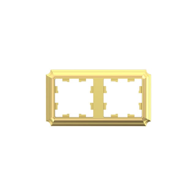 Рамка Schneider Electric AtlasDesign Antique золото 2-местная ATN101602