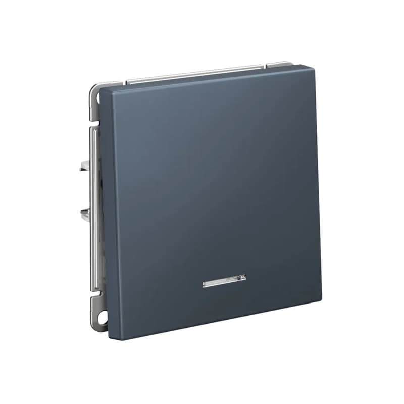 Выключатель одноклавишный с подсветкой Systeme Electric (Schneider) ArtGallery, цвет грифель