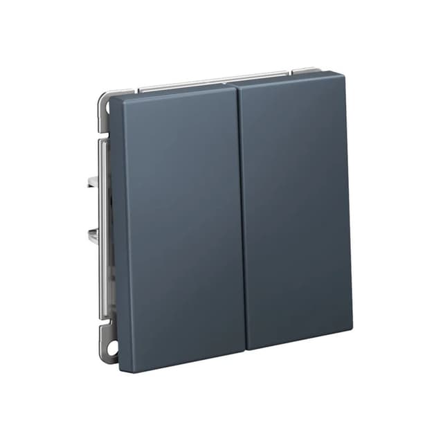 Выключатель двухкнопочный Systeme Electric (Schneider) ArtGallery, цвет грифель