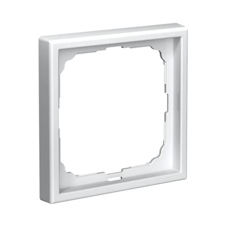 Дизайнерская рамка для выключателя или розетки Systeme Electric ArtGallery, одноклавишная, белый цвет