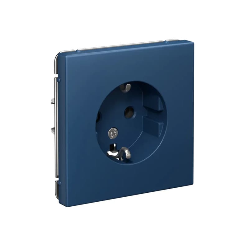 Розетка силовая с заземлением Systeme Electric (Schneider) ArtGallery, цвет аквамарин