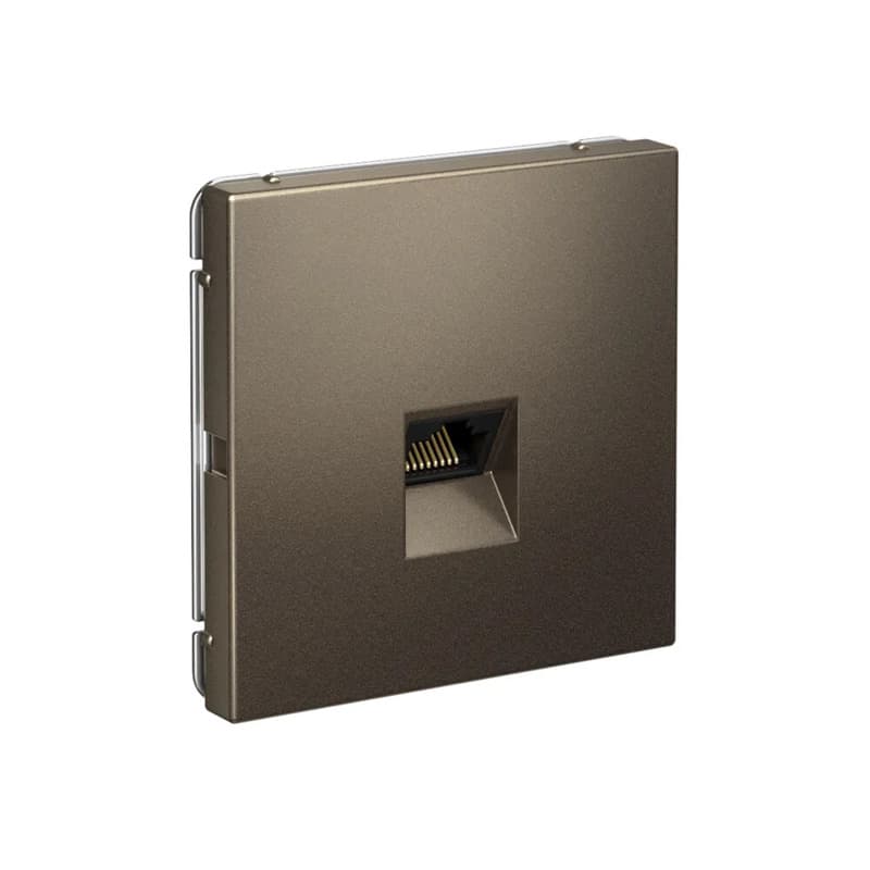 Дизайнерская компьютерная розетка Systeme Electric ArtGallery, цвет мокко, порт RJ45