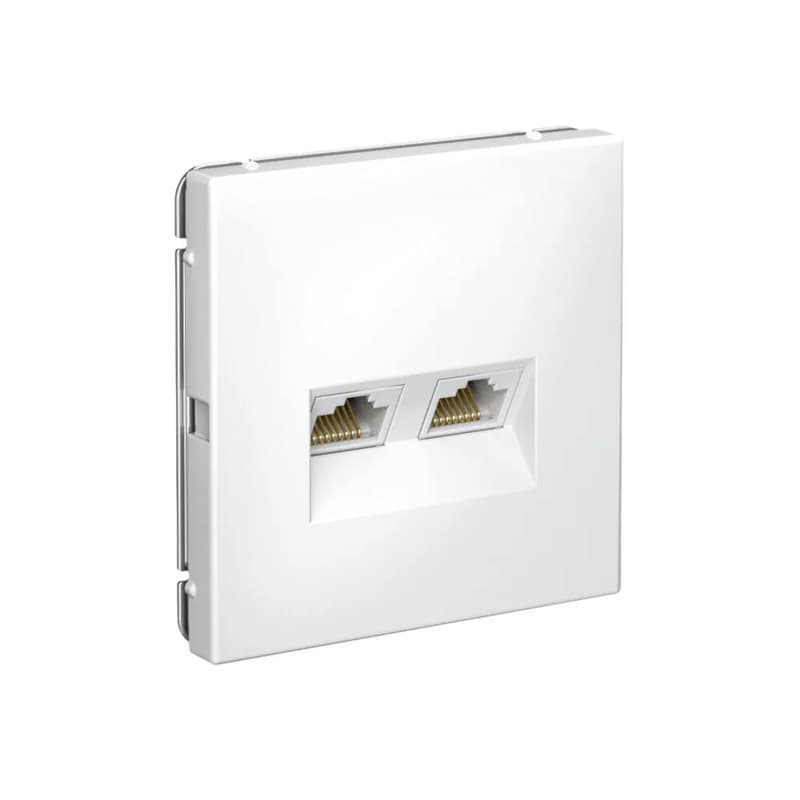 Розетка двойная компьютерная Cat.6A (2xRJ45) Systeme Electric (Schneider) ArtGallery, цвет лотос