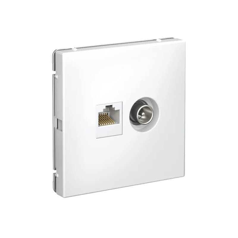 Розетка комбинированная TV и компьютерная (RJ45) Systeme Electric (Schneider) ArtGallery, цвет лотос