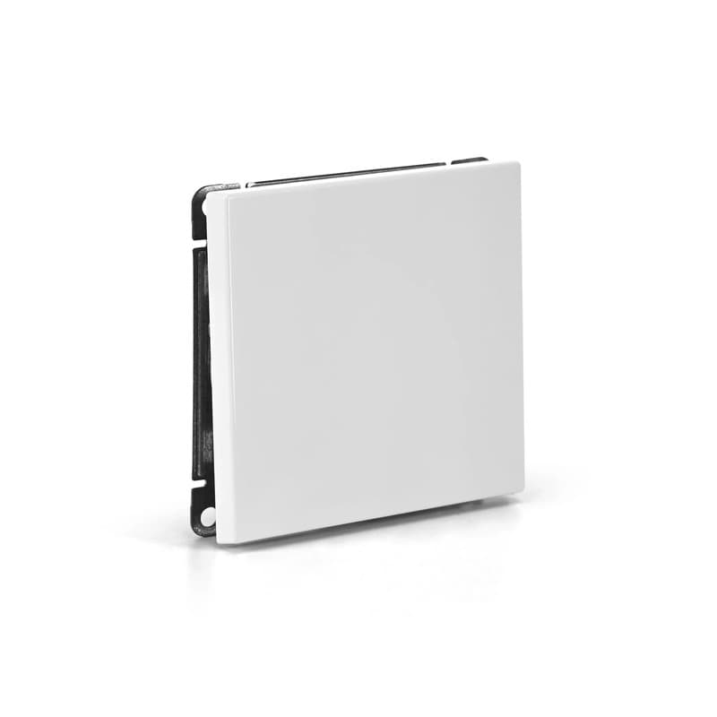 Дизайнерский проходной выключатель одноклавишный Systeme Electric ArtGallery, для управления из двух точек, белый цвет
