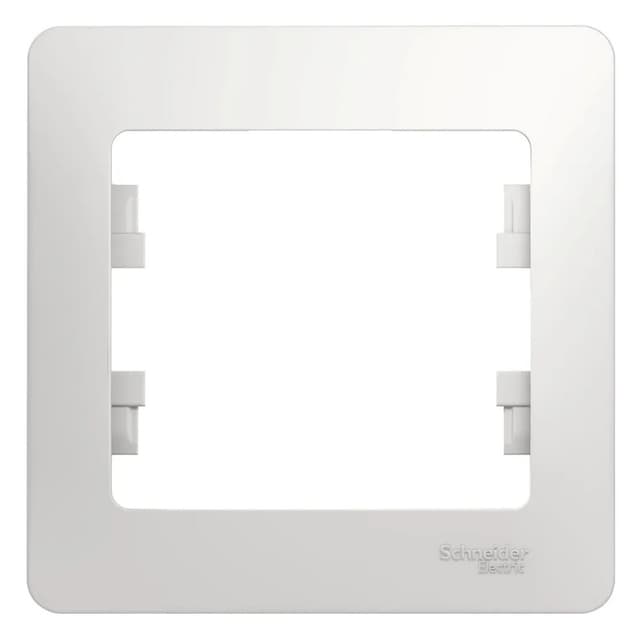 Рамка однопостовая (1-местная) Systeme Electric (Schneider) Glossa, цвет белый