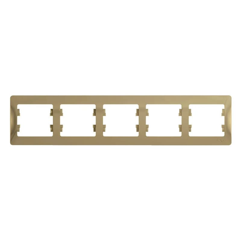 Рамка пятиместная (5-постовая) Systeme Electric (Schneider) Glossa, цвет титан