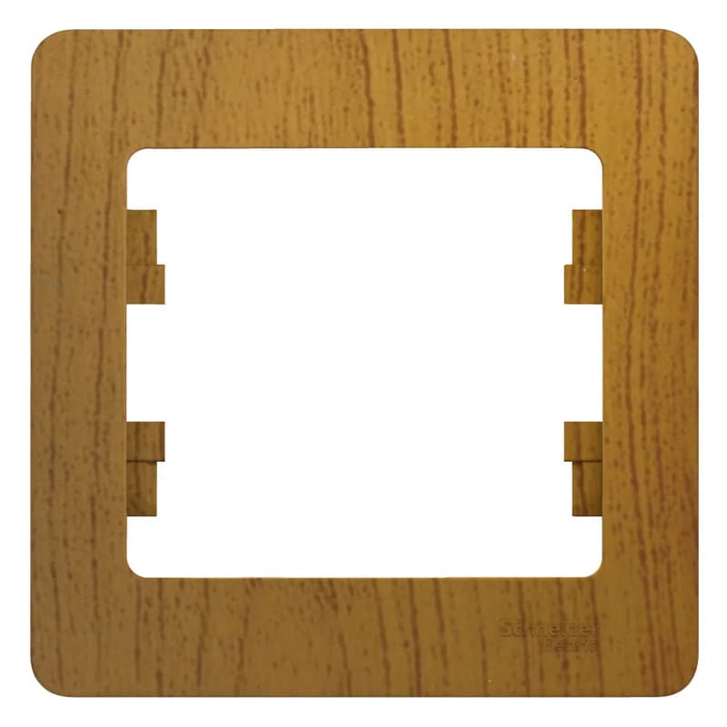 Рамка на 1 модуль для розеток и выключателей Systeme Electric (Schneider) Glossa, серия Glossa, цвет дуб, артикул GSL000501