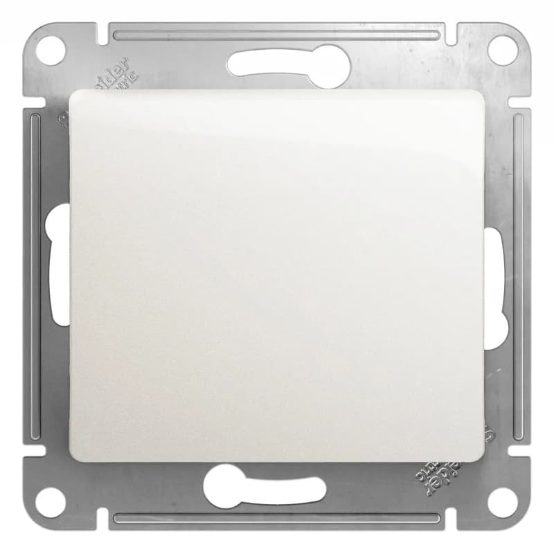 Выключатель перекрестный одноклавишный Systeme Electric (Schneider) Glossa, цвет перламутр