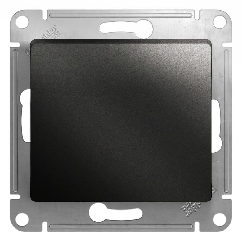 Выключатель однокнопочный Schneider Electric Glossa антрацит GSL000715