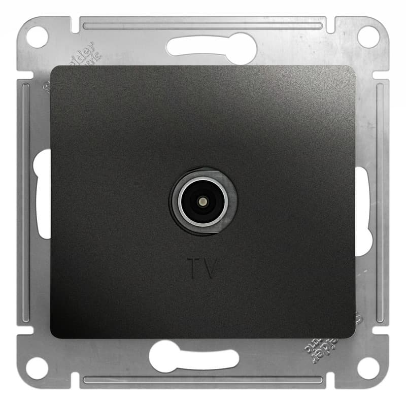 Розетка TV Schneider Electric Glossa антрацит GSL000792