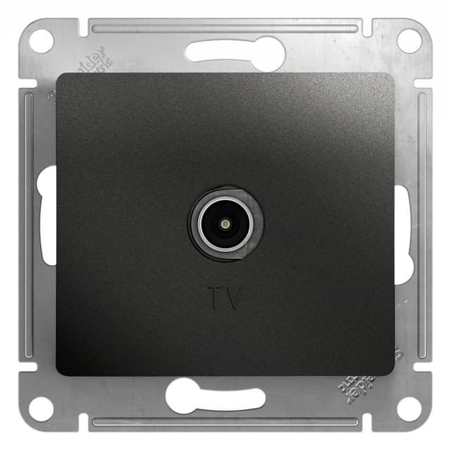 Розетка TV Schneider Electric Glossa антрацит GSL000792