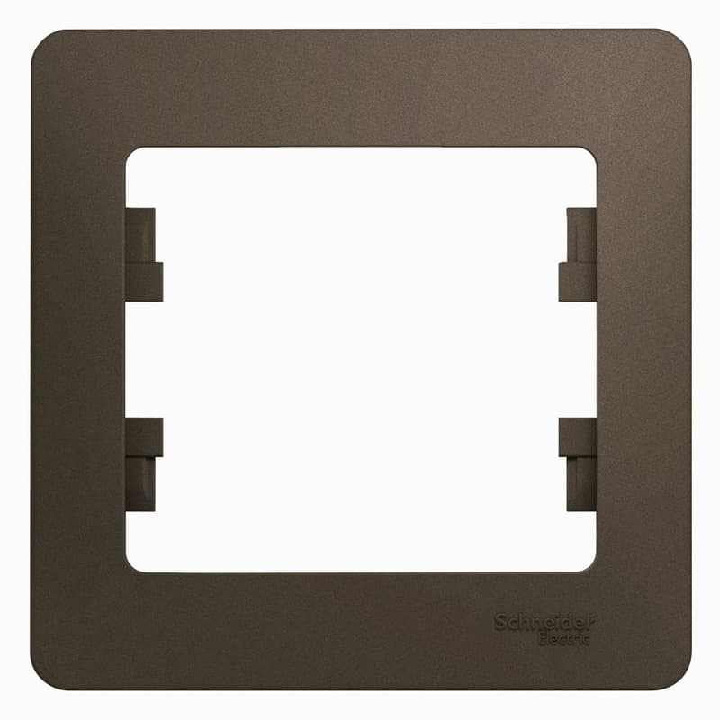 Рамка 1-местная Schneider Electric Glossa цвет шоколад GSL000801 для розеток и выключателей