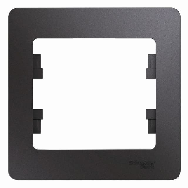 Рамка 1-местная Schneider Electric Glossa цвет графит GSL001301 для розеток и выключателей