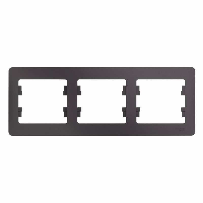 Рамка 3-местная Schneider Electric Glossa цвет сиреневый туман — купить в Electrica Shop