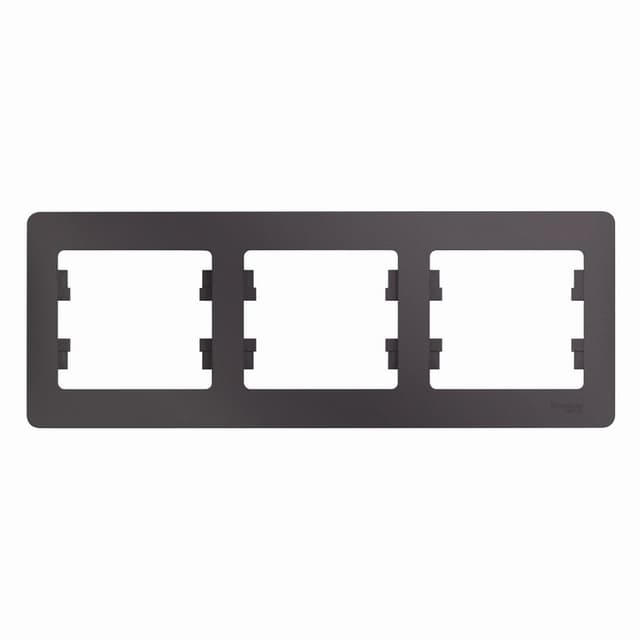 Рамка 3-местная Schneider Electric Glossa цвет сиреневый туман — купить в Electrica Shop