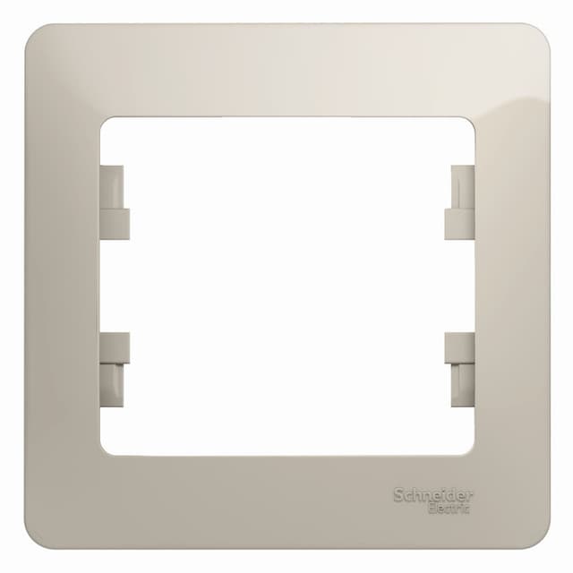 Рамка 1-местная Schneider Electric Glossa молочный цвет GSL000901 для розеток и выключателей
