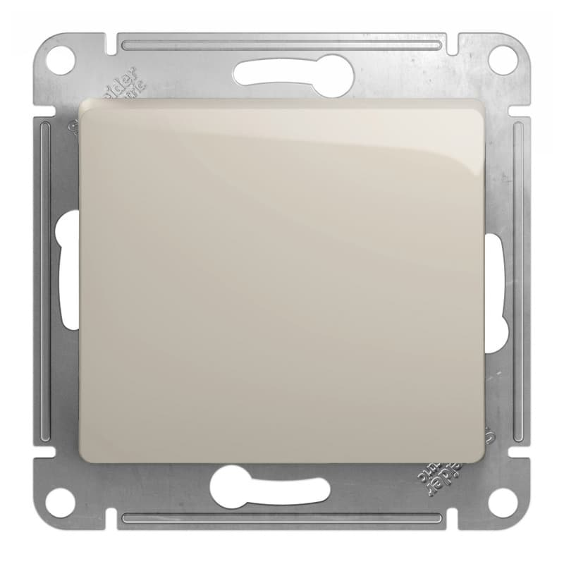 Выключатель проходной одноклавишный Schneider Electric Glossa молочный цвет GSL000961