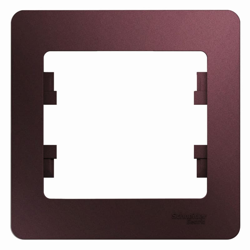 Рамка 1-местная Schneider Electric Glossa баклажановый цвет GSL001101 для розеток и выключателей