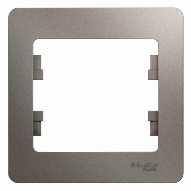Рамка 1-местная Schneider Electric Glossa цвет платина GSL001201 для розеток и выключателей