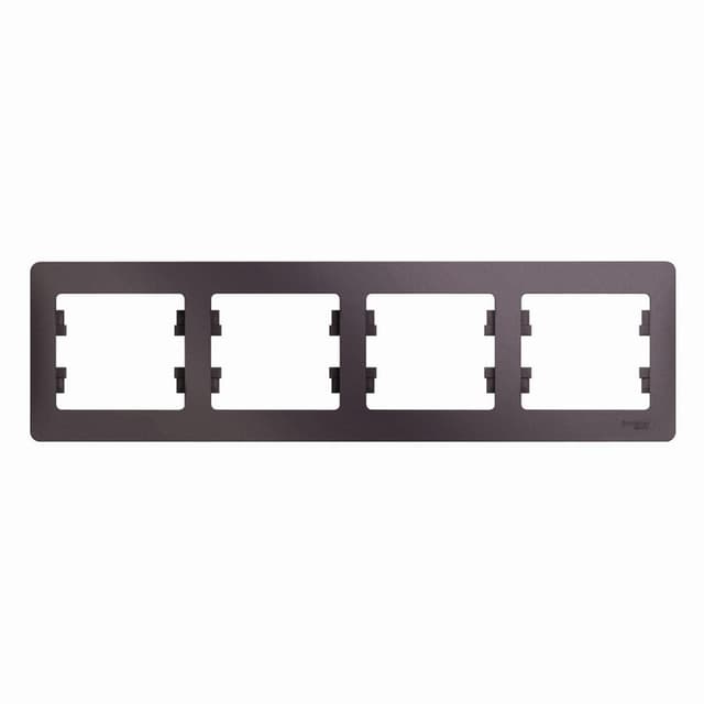 Рамка 4-местная Schneider Electric Glossa цвет сиреневый туман — купить в Electrica Shop