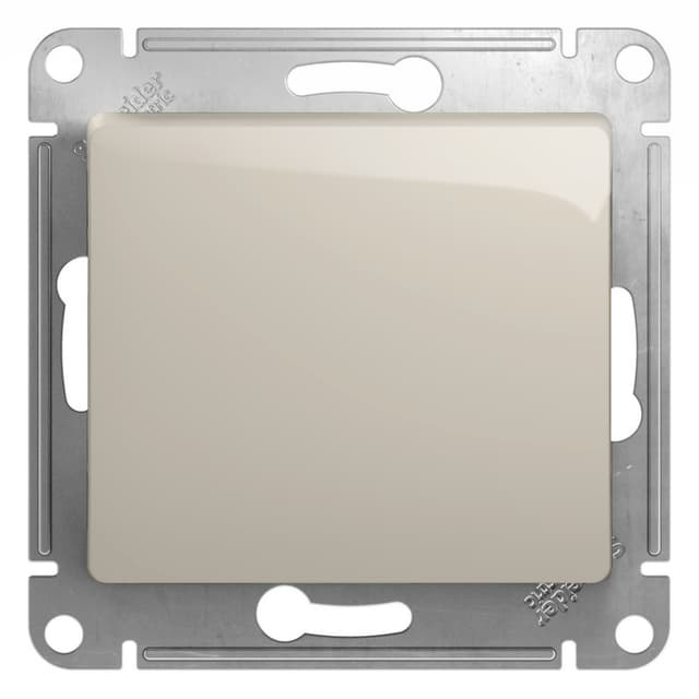 Выключатель однокнопочный Schneider Electric Glossa молочный цвет GSL000915