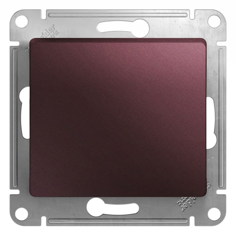 Выключатель однокнопочный Schneider Electric Glossa баклажановый цвет GSL001115