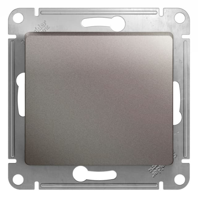 Выключатель однокнопочный Schneider Electric Glossa цвет платина GSL001215