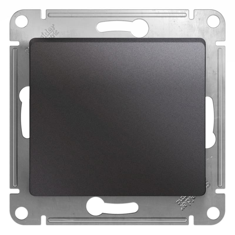 Выключатель однокнопочный Schneider Electric Glossa цвет графит GSL001315
