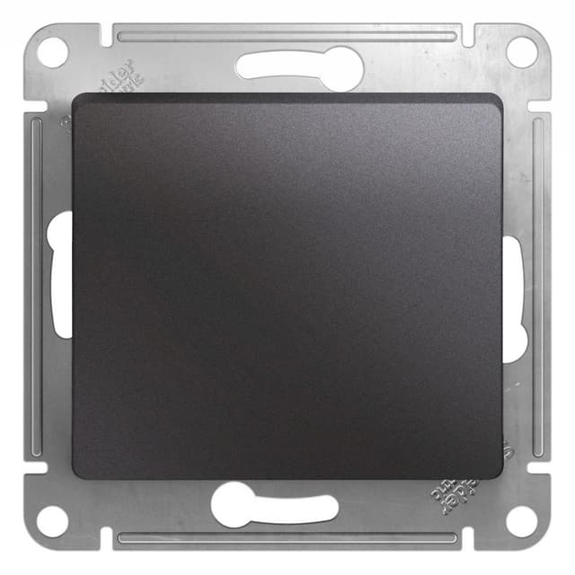 Выключатель однокнопочный Schneider Electric Glossa цвет графит GSL001315